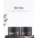 Bloom Man Bloom Series Erkek Saç Şekillendirici 2’li Wax Set | Kron Matte Wax + Peerless Hair Styling Wax